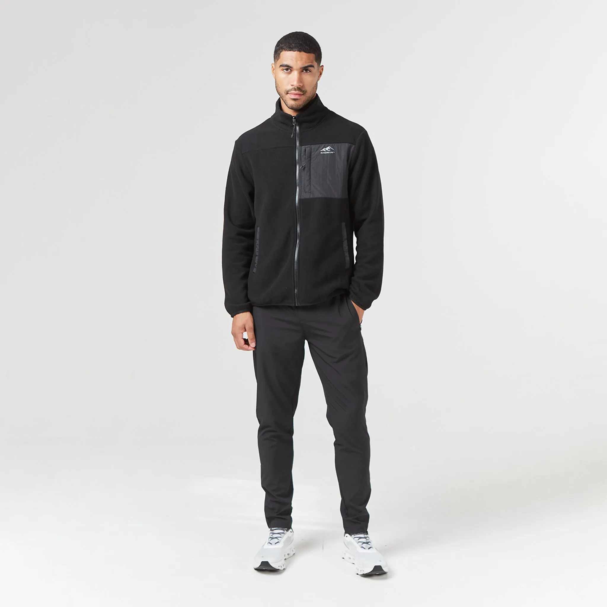 Polar Fleece Zip Through Jacket | Black