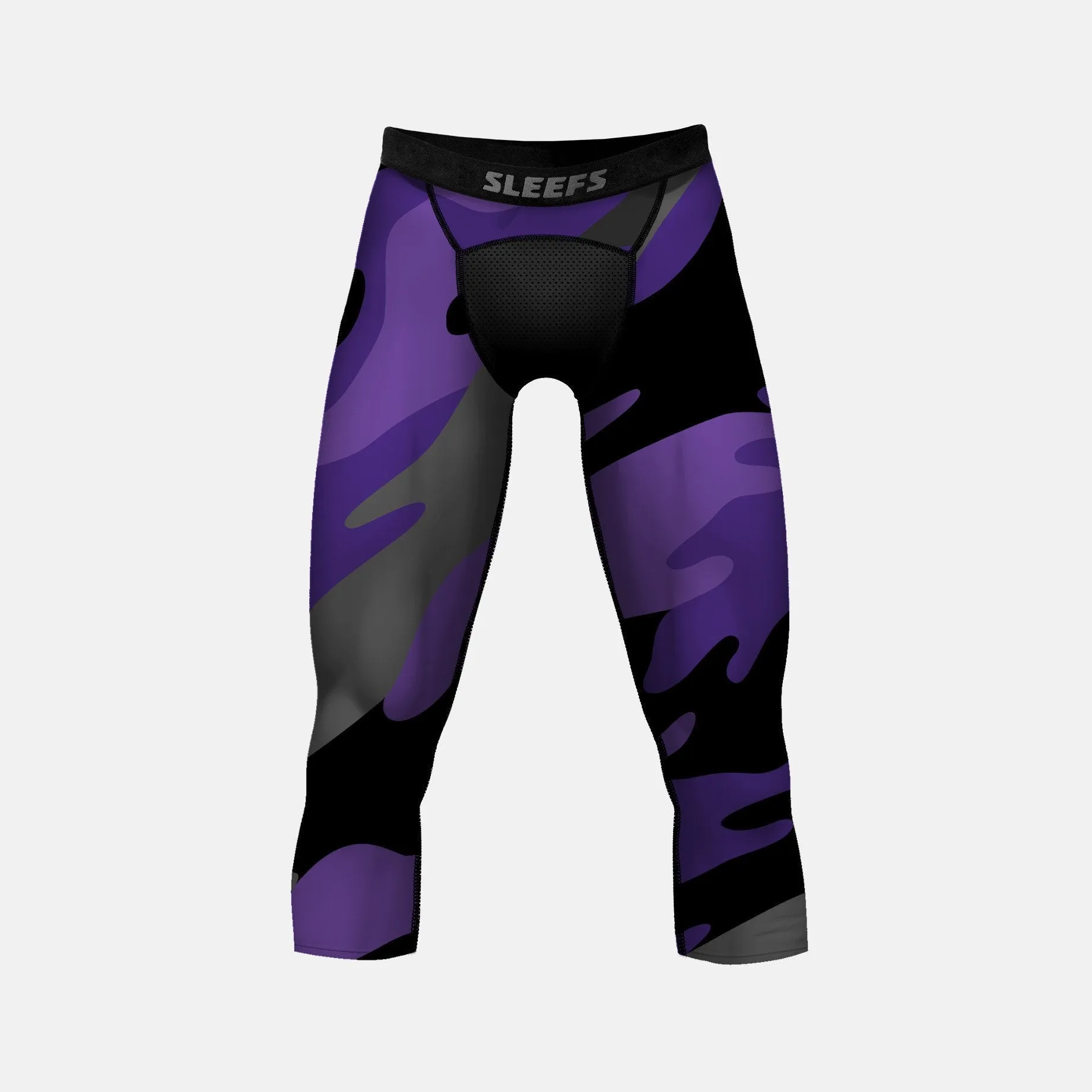 Purple Juice Camo Compression 3/4 tights / leggings