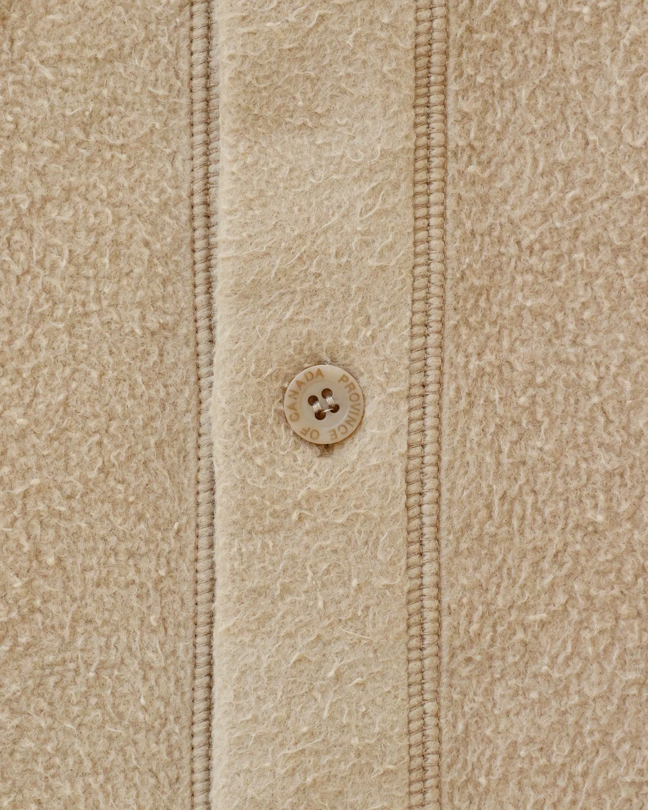 Reverse Fleece Overshirt Khaki - Unisex