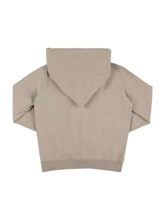 Rick Owens   Asymmetric cotton zip hoodie 