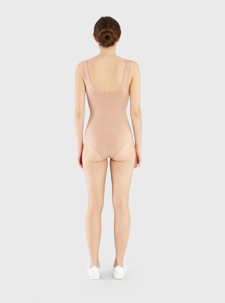 Ruched Bodysuit White by Miakoda