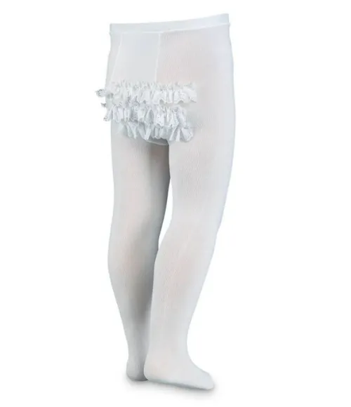 Ruffle Bottom Tights