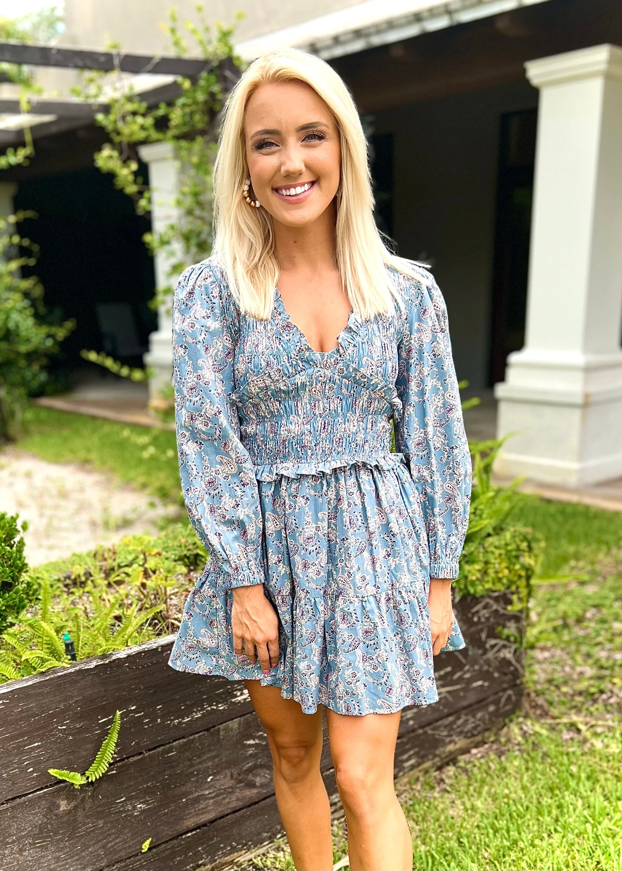 Smocked Babydoll Dress