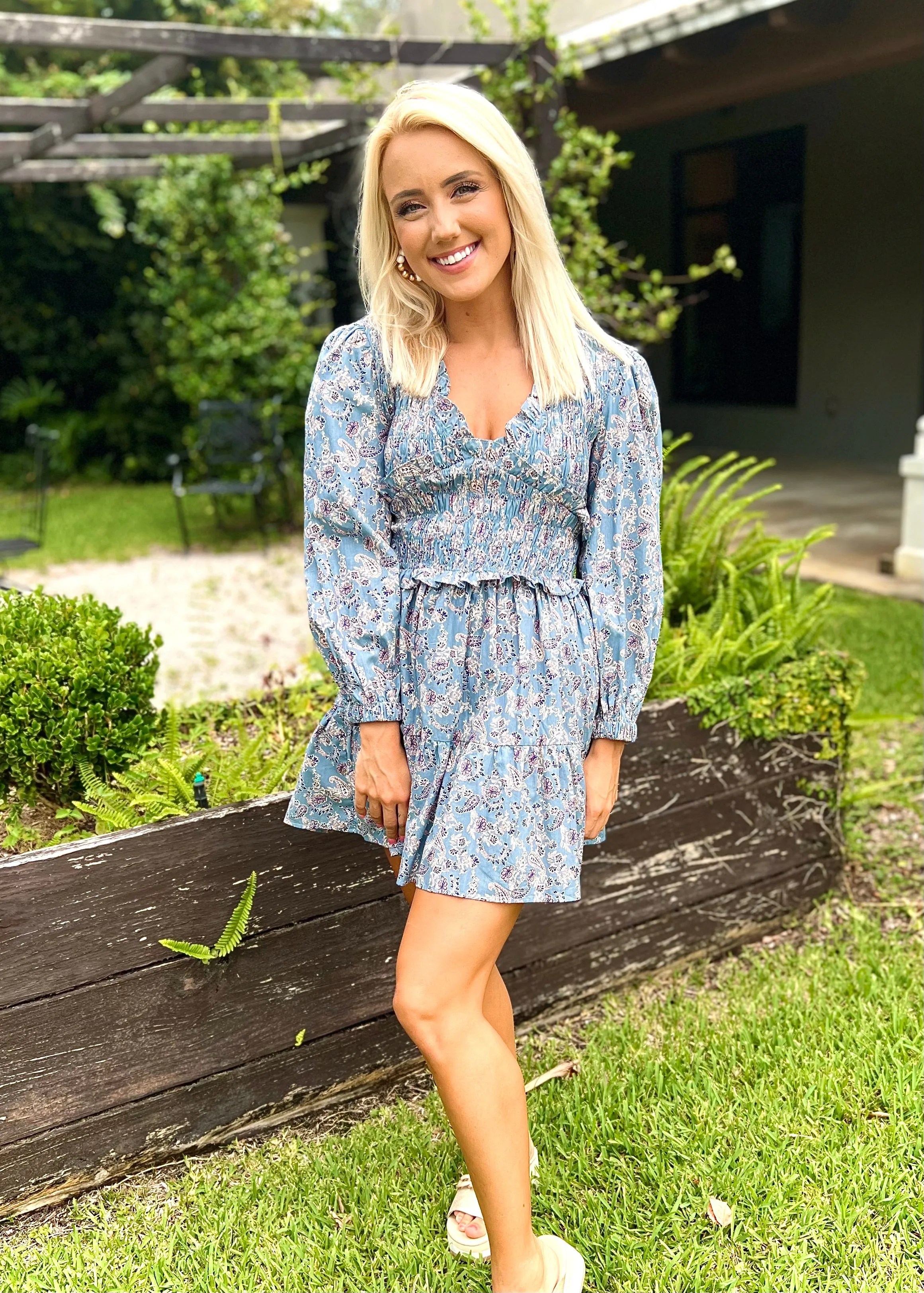 Smocked Babydoll Dress