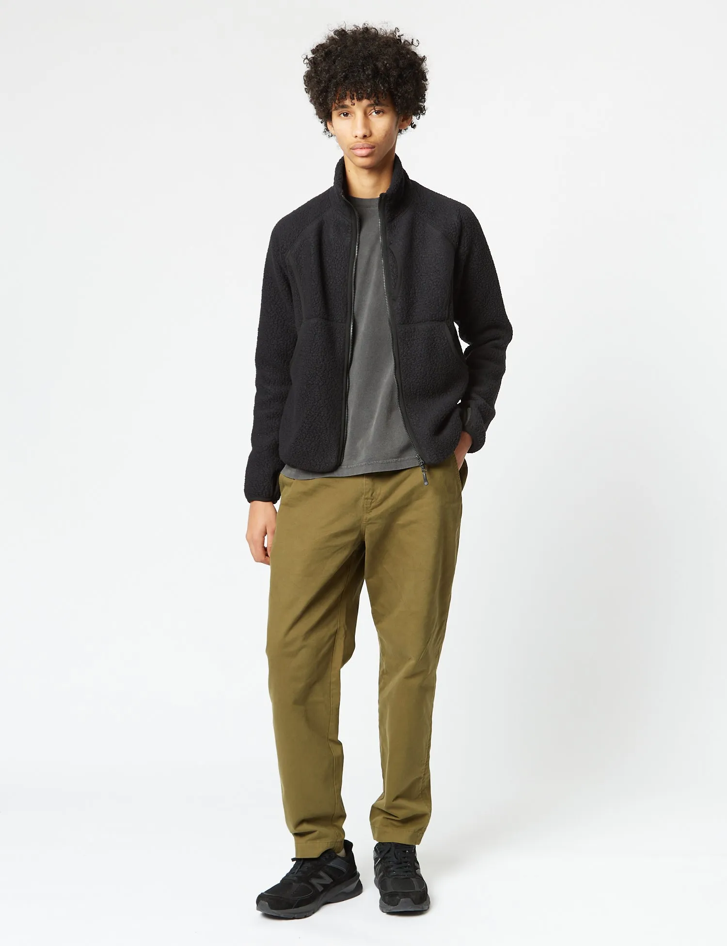 Snow Peak Thermal Boa Fleece Jacket - Black