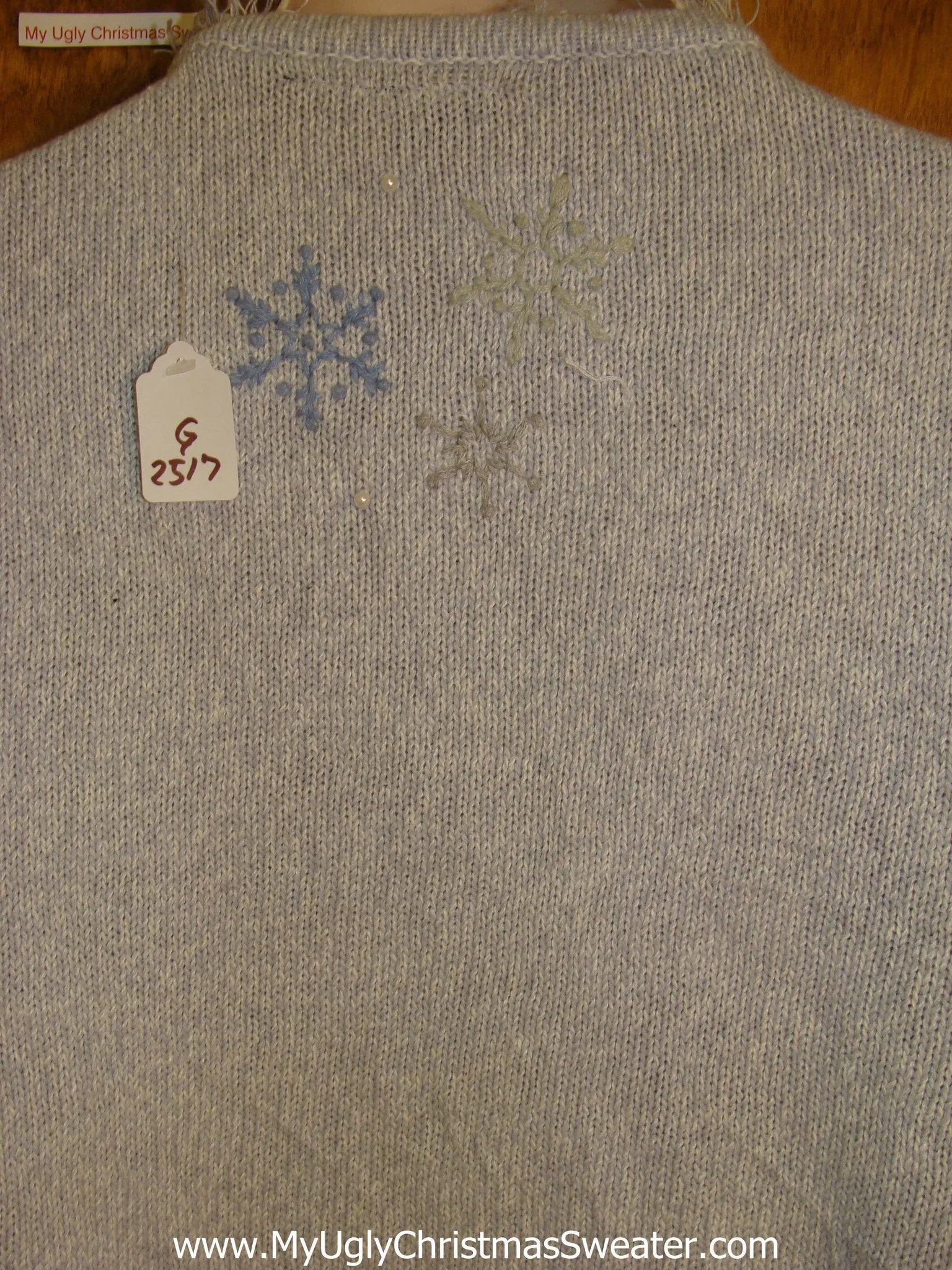 Snowmen Decorating Light Up Cheesy Christmas Sweater