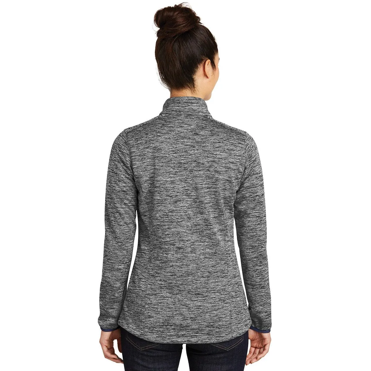 Sport-Tek Women's Black Electric Posicharge Electric Heather Soft Shell Jacket
