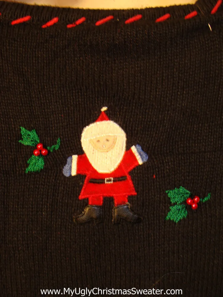 Tacky Ugly Christmas Sweater with Tumbling Toys (f302)