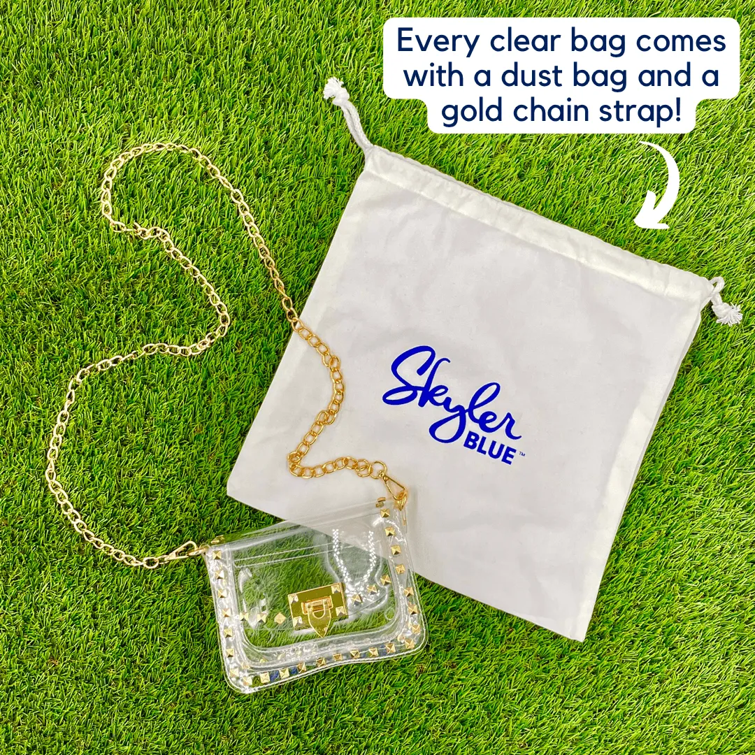 The Phoenix Clear Small Studded Bag