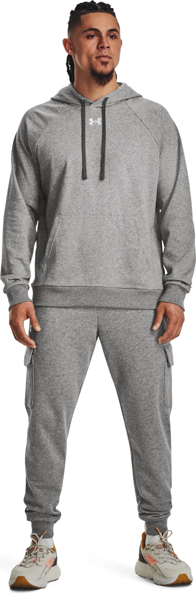 Under Armour Men&#x27;s UA Rival Fleece Hoodie Castlerock Light Heather | Buy Under Armour Men&#x27;s UA Rival Fleece Hoodie Castlerock Light Heather here | Outnorth