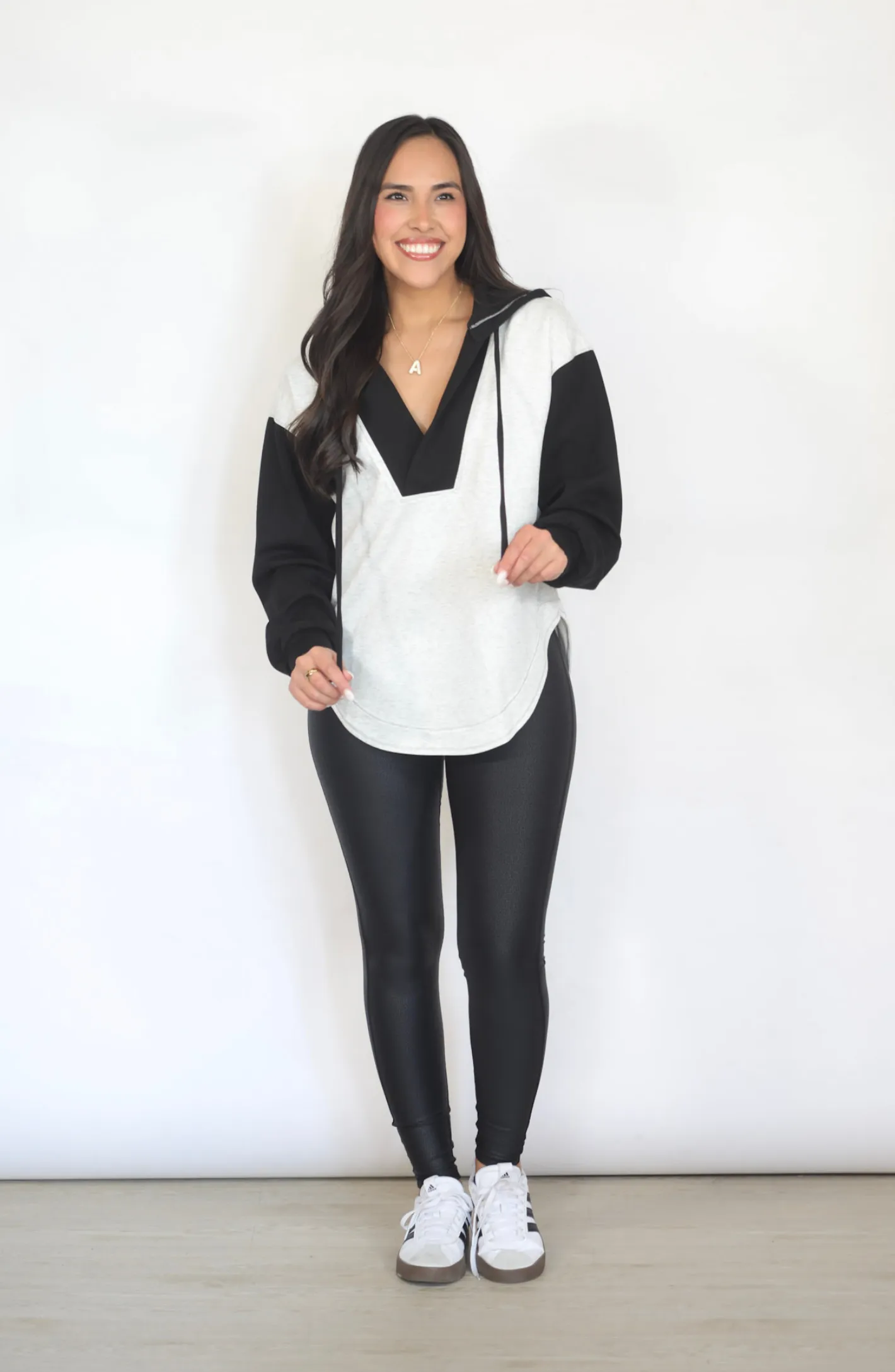 Why Not Now Grey and Black Scuba Hoodie