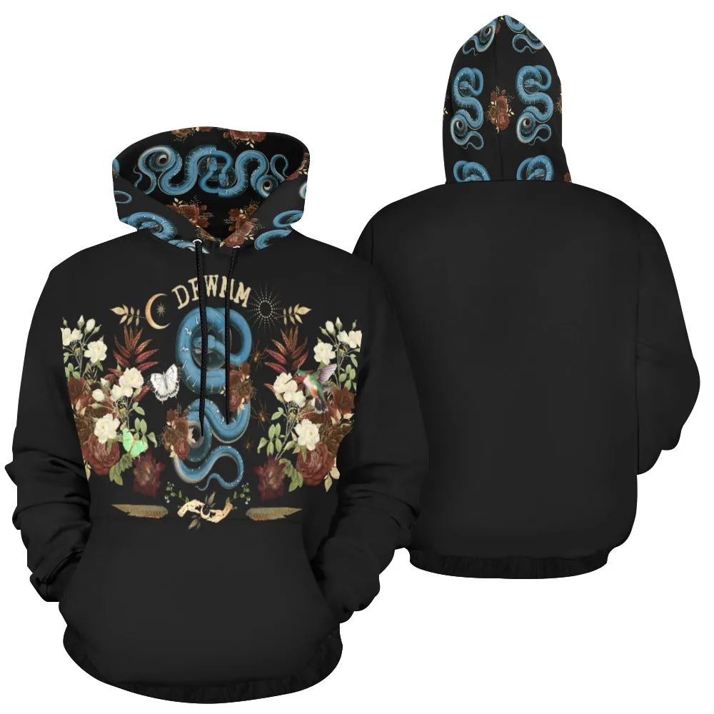 Witchy Serpent Don't F*ck With My Magick Hoodie, Witchy Hoodie, Witchy Clothing, Witchy, Witch, Wicca, Occul