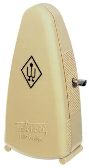 Wittner Taktell Piccolo Metronome - Ivory White Plastic - No Bell
