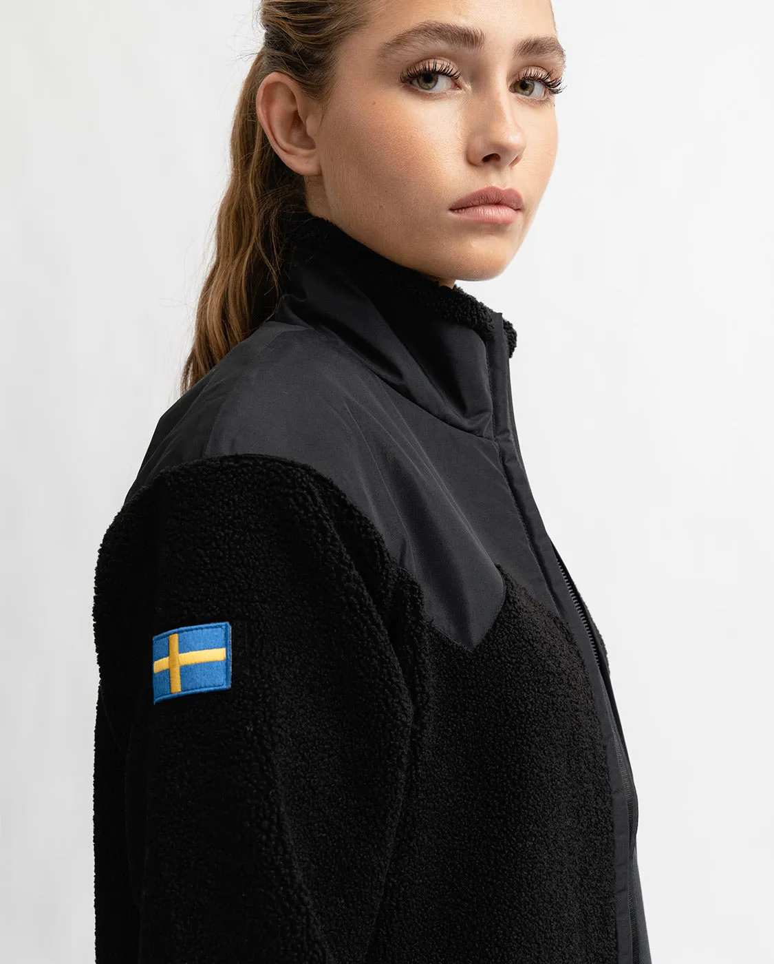 WOMENS HYBRID PILE FLEECE