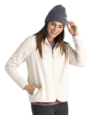 Ws Gridback Fleece Jacket Stone