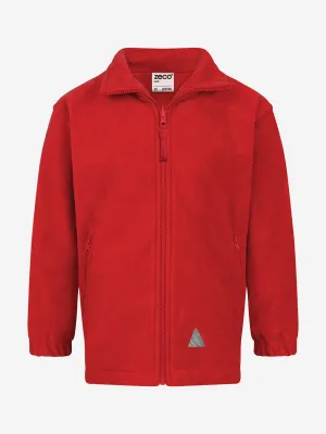 Zeco Kids School Polar Fleece Jacket in Red