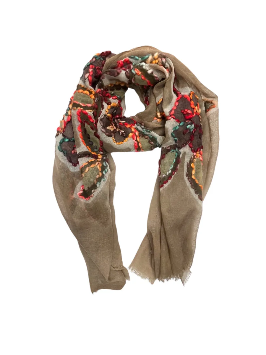 ZODA Pure Wool Scarf-Latte
